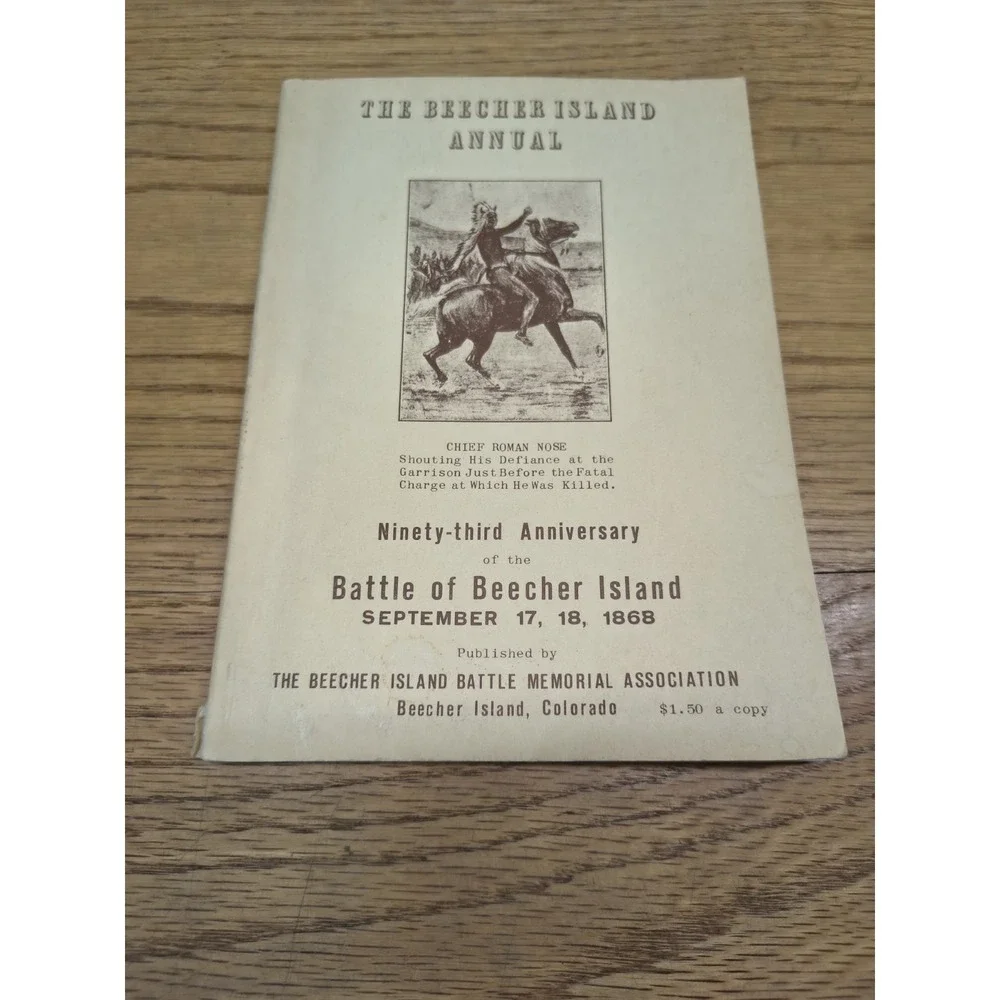 SIGNED 1961 The Beecher Island Annual Book Booklet 93rd Anniversary Battle